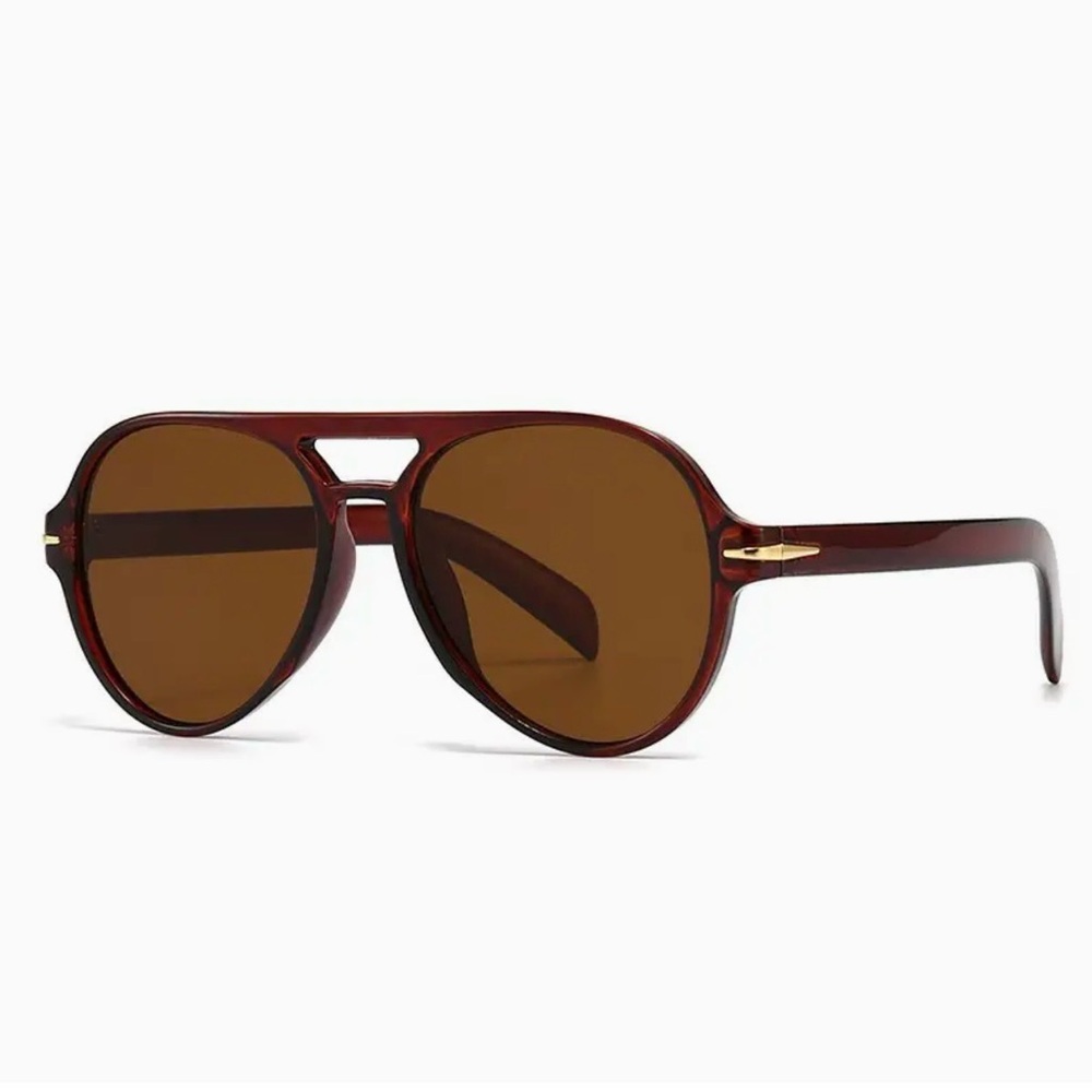 Aviation Acetate Sunglasses Brown